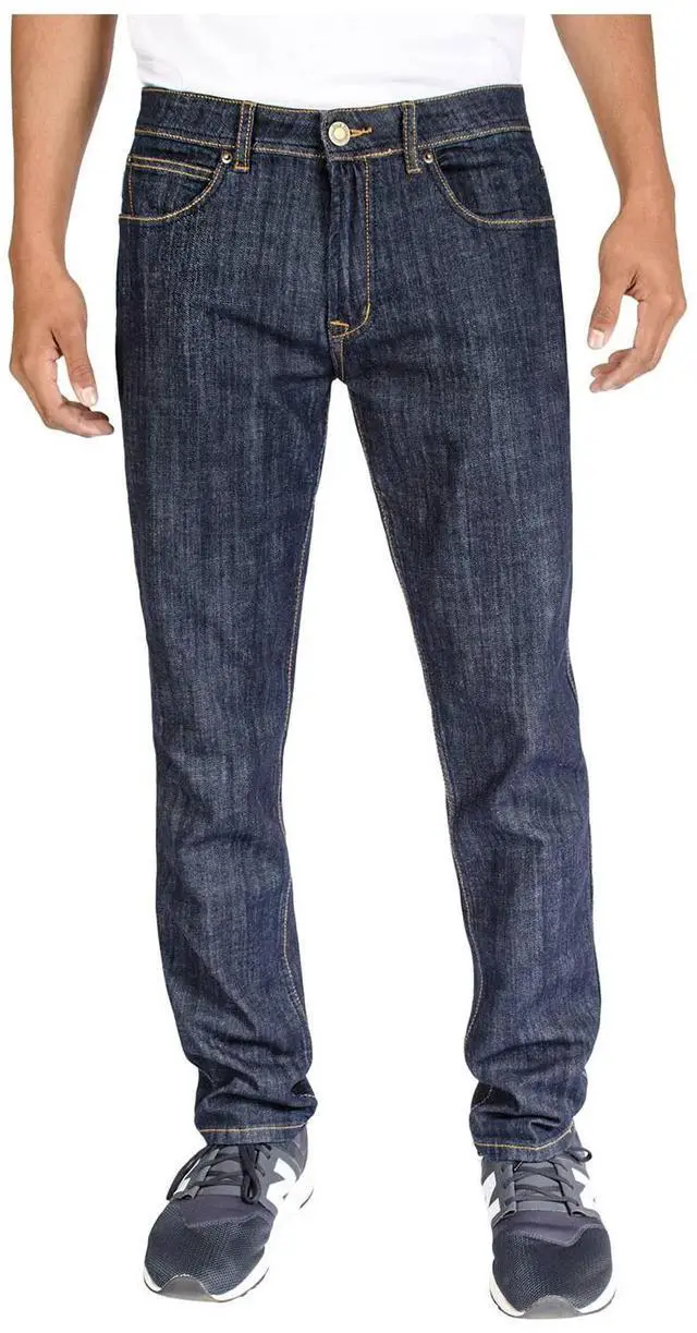 Alt view image 4 of 6 - Alta Denim Men's Stretch Skinny Slim Fit 5-Pocket Fashion Jeans, Dark Blue Wash - 28 W x 30 L