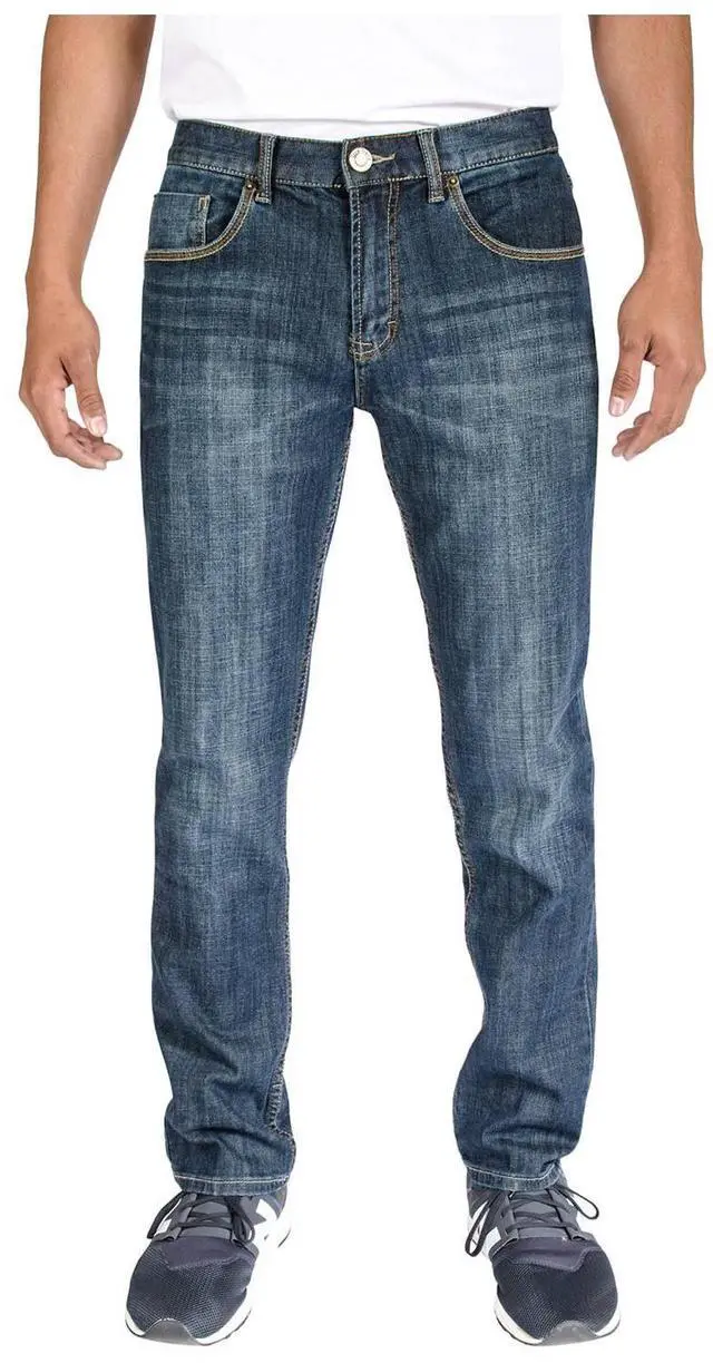 Alt view image 4 of 6 - Alta Denim Men's Stretch Skinny Slim Fit 5-Pocket Fashion Jeans, Dark Vintage Wash - 30 W x 32 L