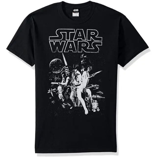 Alt view image 2 of 2 - Star Wars Men's Official 'Poster' Design Performance Graphic Tee, Black, M