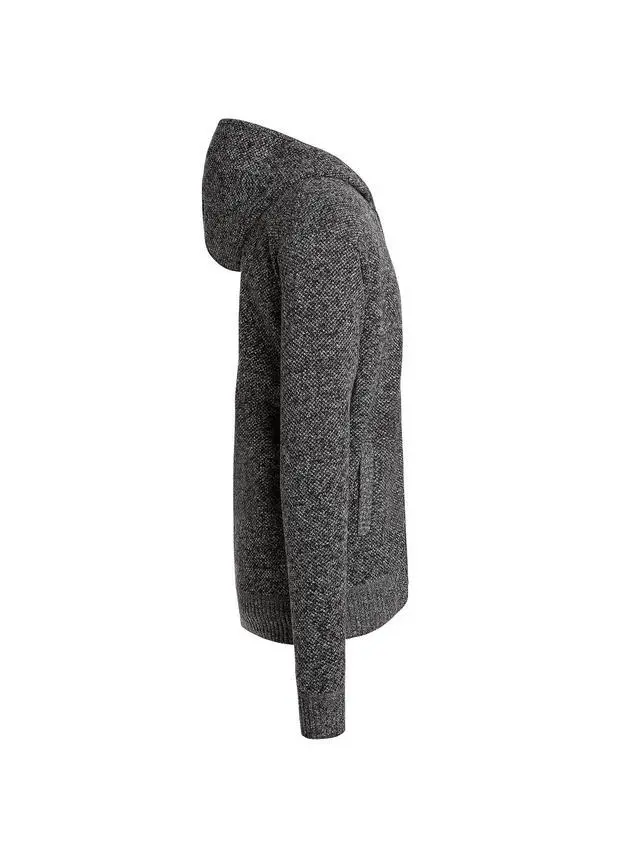 Alt view image 5 of 6 - Alta Men's Fleece Lined Casual Full-Zip Pocket Sweater Jacket - Gray Hoodie -XXL