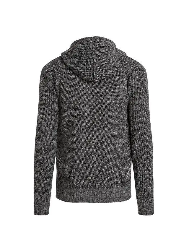 Alt view image 6 of 6 - Alta Men's Fleece Lined Casual Full-Zip Pocket Sweater Jacket - Gray Hoodie -XXL