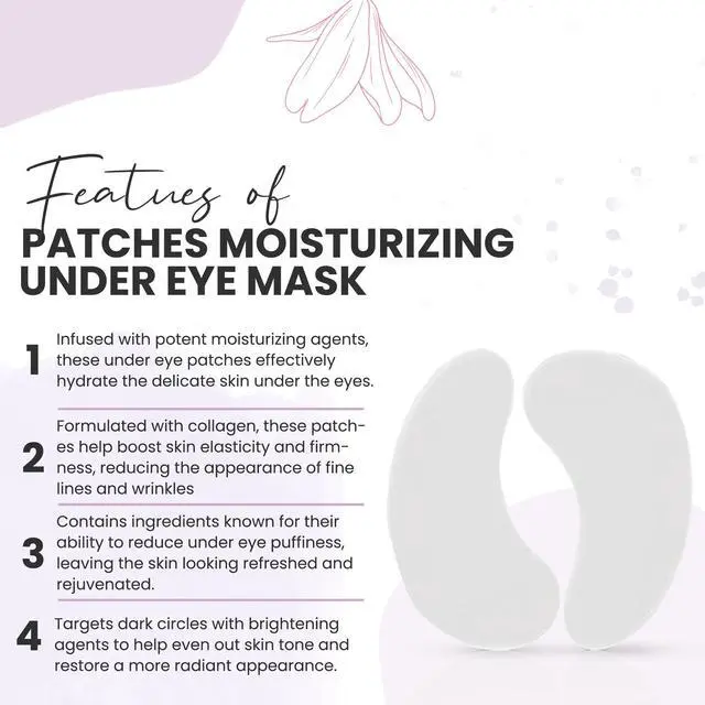 Alt view image 4 of 7 - Collagen Under Eye Patches for Dark Circles, Puffy Eyes & Wrinkles