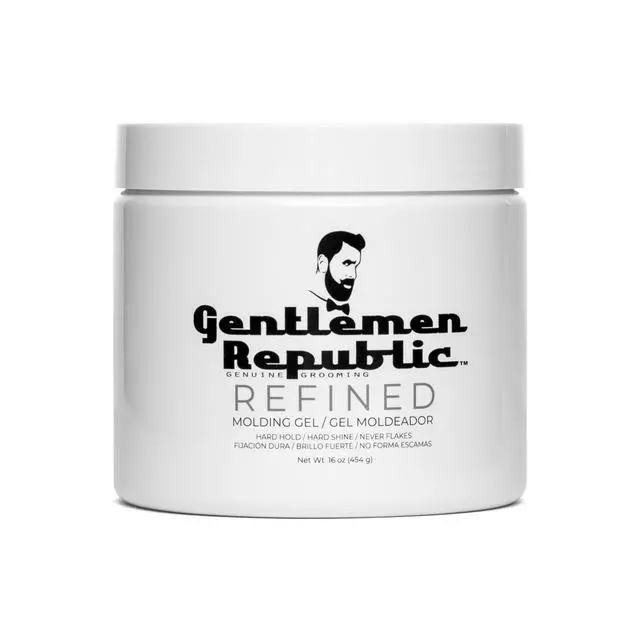 Alt view image 3 of 6 - Gentlemen Republic 16oz Grooming Hard Hold & Shine Refined Mold Hair Styling Gel