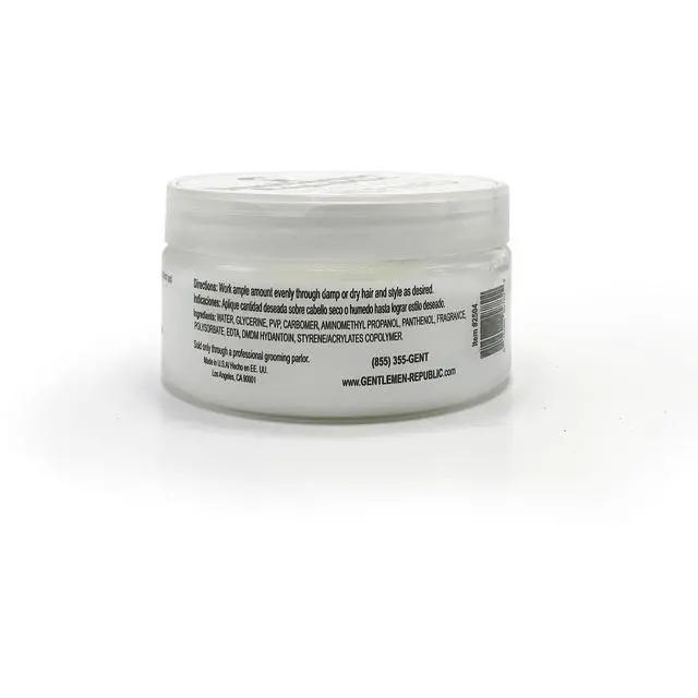 Alt view image 2 of 7 - Gentlemen Republic 8oz Grooming Hard Hold & Shine Refined Mold Hair Styling Gel