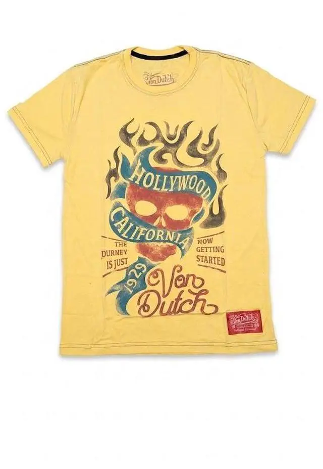 Main image of Von Dutch Men's Short Sleeve Journey Is Just Now Getting Started, Cali Sun, S
