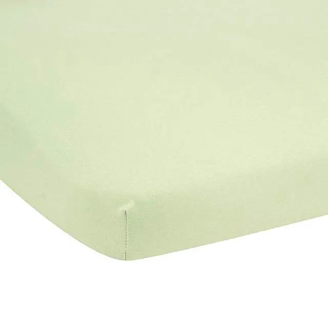 Alt view image 2 of 2 - Carters Easy Fit Jersey Portable Crib Mattress Fitted 100% Cotton Sheet - Sage