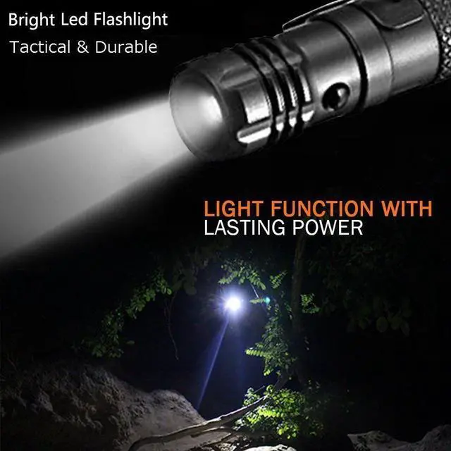 Alt view image 4 of 4 - 7 in 1 Tactical Pen Multi Tool - Flashlight Glass Breaker Screwdriver Steel Gray