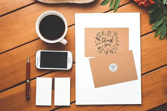 Alt view image 5 of 7 - 80 Kraft Rustic Envelopes, Stickers Thank You Notes Cards Bulk Set 4x6 inch
