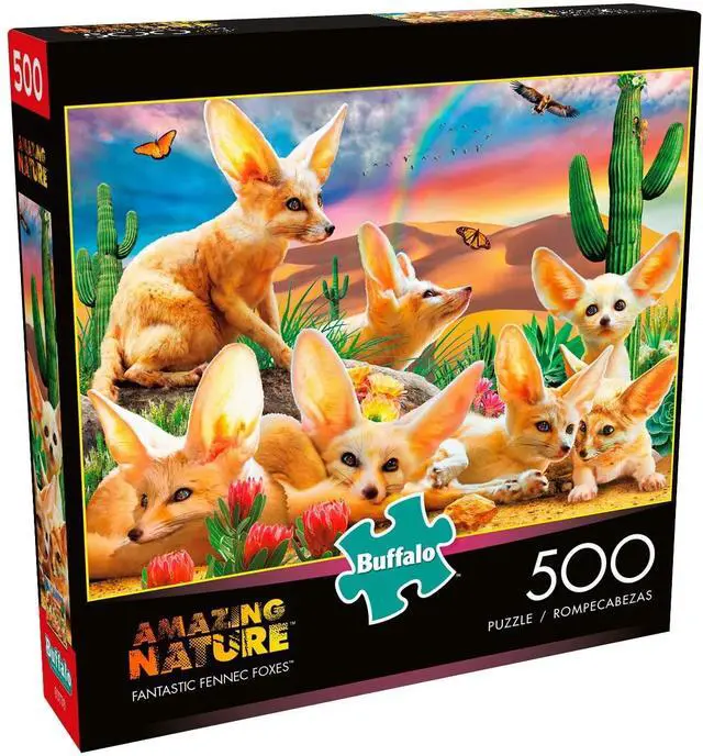 Alt view image 3 of 6 - Fantastic Fennec Foxes - 500 Piece Jigsaw Puzzle - Buffalo Games