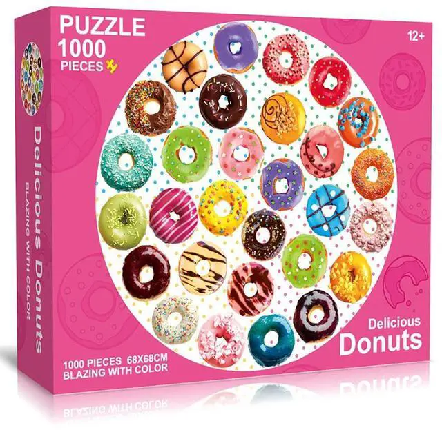 Main image of Delightful Donuts 1000 Piece Kids Puzzle Ages 12+