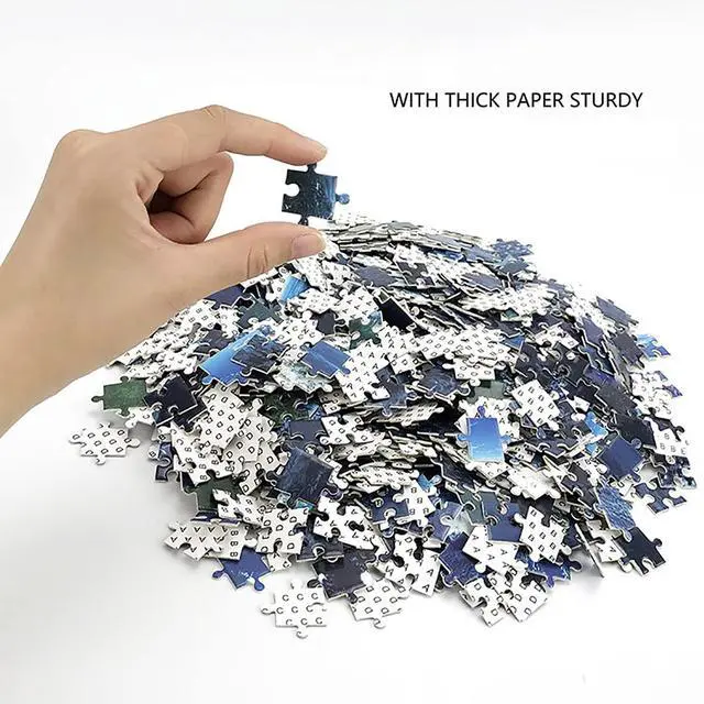 Alt view image 6 of 7 - 1000 Piece Age 12+ Kids Family National Flags Large Round Jigsaw Puzzle