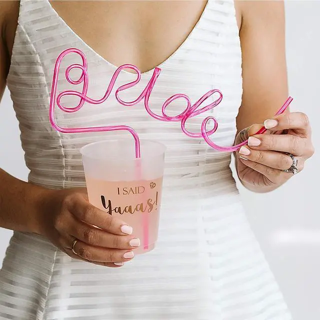 Alt view image 5 of 7 - 16 Pack Bride Bachelorette Party Decoration Cups Engagement Wedding Gift, 16oz