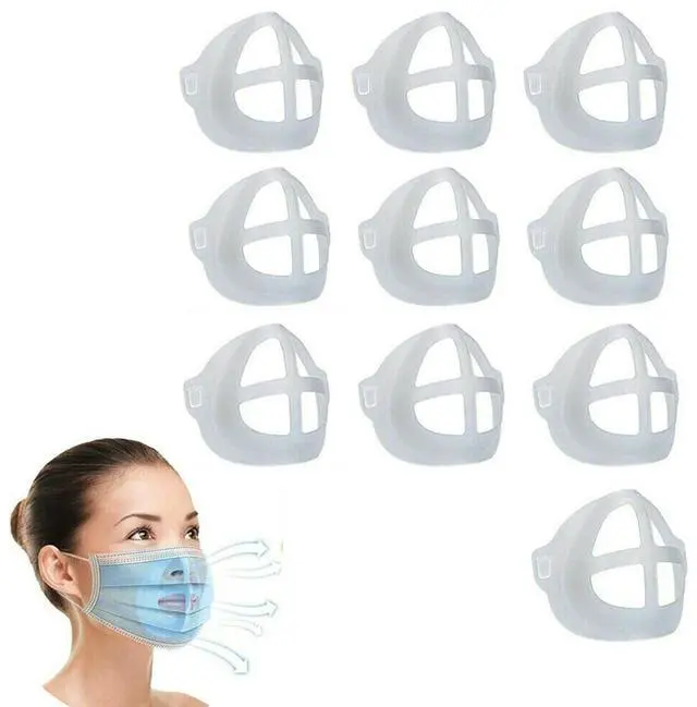 Main image of 3D Mask Bracket Silicone Face Mask Inner Support Frame for Mouth and Nose 20 Pcs
