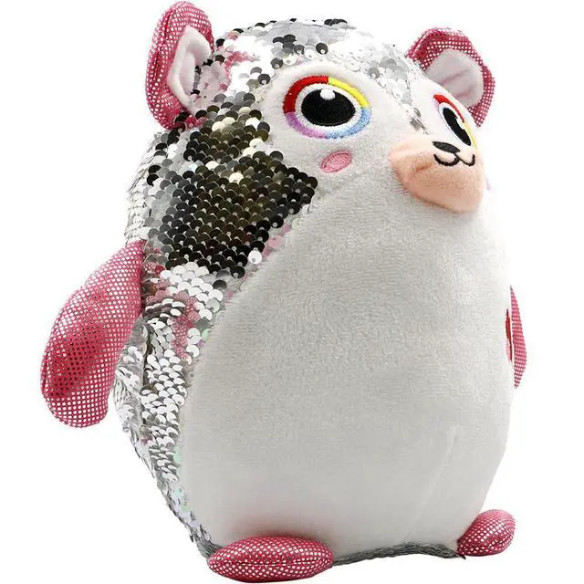 Alt view image 2 of 4 - Large Stuffed Animal Toy Reversible Sequins Bear Doll - 10 inch