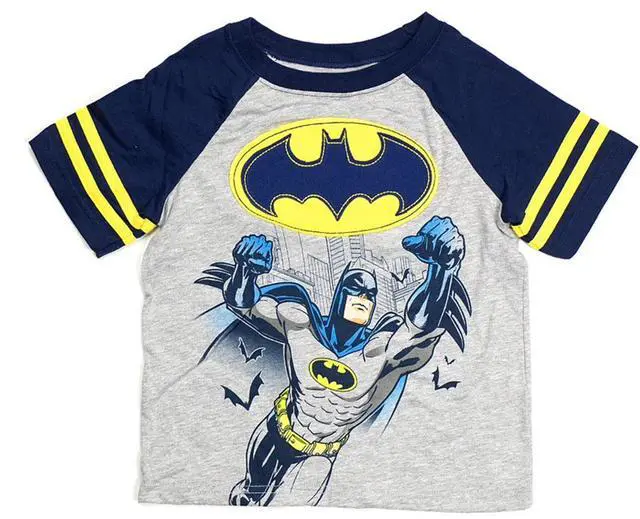 Alt view image 3 of 4 - DC Comics Toddlers 3 Piece Tank, T-Shirt, and Shorts Clothing Set, Batman, 4T