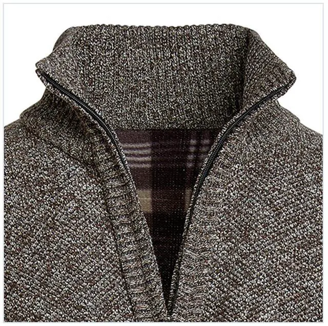 Alt view image 2 of 5 - Men's Quarter Zip Fleece Pullover Lightweight Warm Casual Outdoor Sweater Jacket