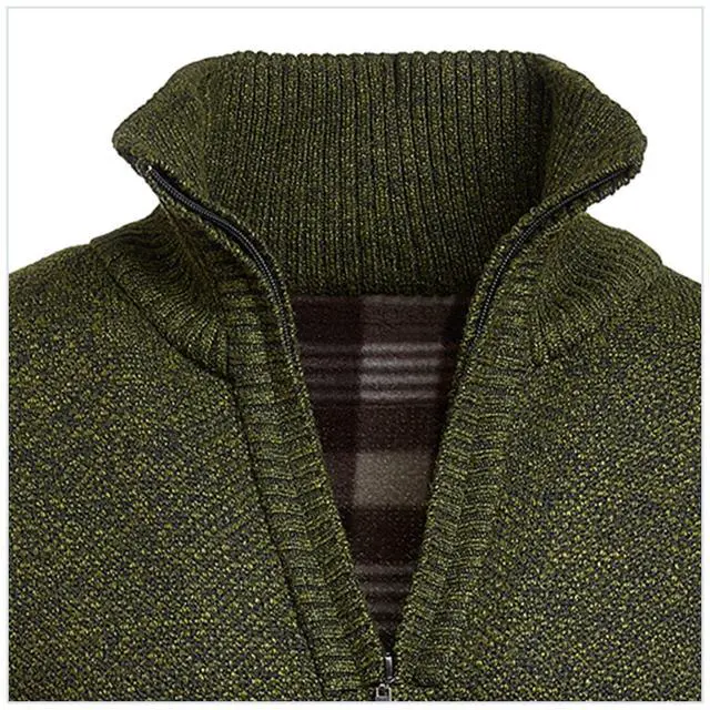 Alt view image 2 of 5 - Men's Quarter Zip Fleece Pullover Lightweight Warm Casual Outdoor Sweater Jacket