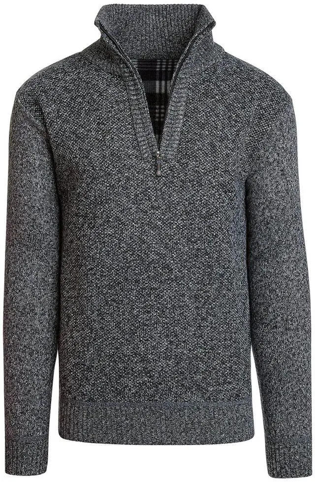 Main image of Men's Quarter Zip Fleece Pullover Lightweight Warm Casual Outdoor Sweater Jacket