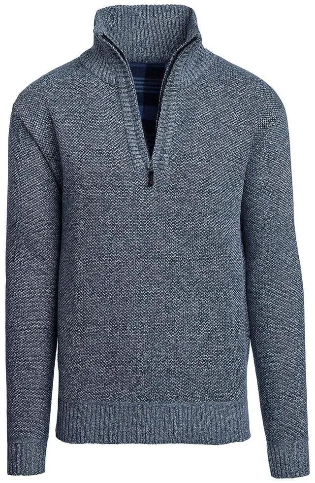 Main image of Men's Quarter Zip Fleece Pullover Lightweight Warm Casual Outdoor Sweater Jacket
