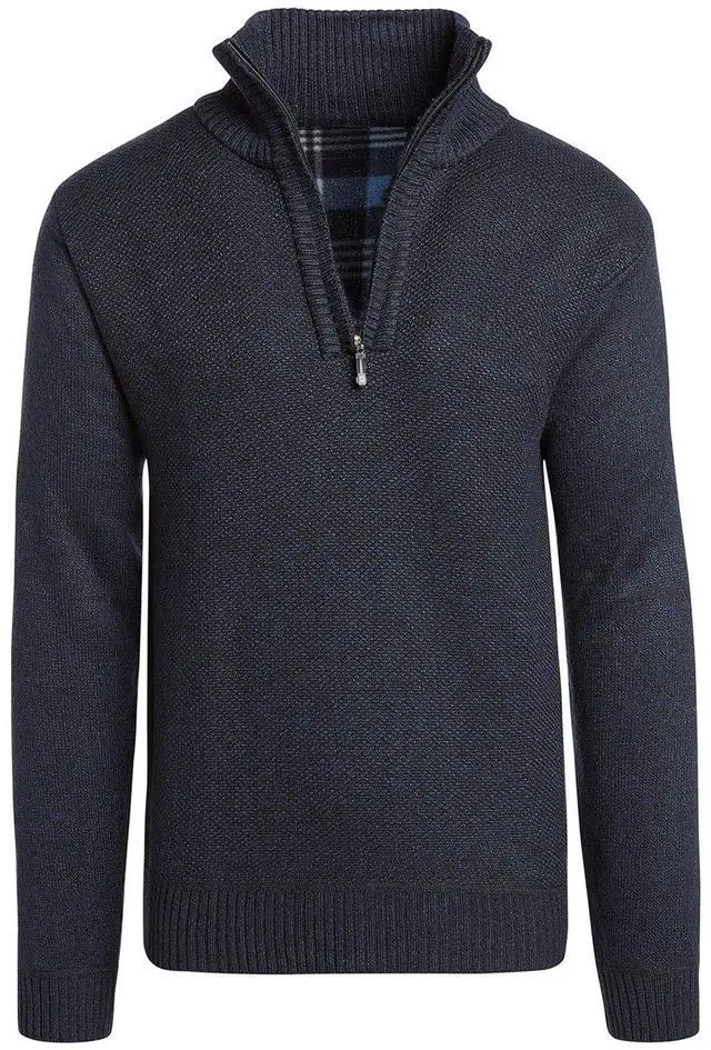 Main image of Men's Quarter Zip Fleece Pullover Lightweight Warm Casual Outdoor Sweater Jacket