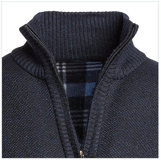Alt view image 2 of 5 - Men's Quarter Zip Fleece Pullover Lightweight Warm Casual Outdoor Sweater Jacket