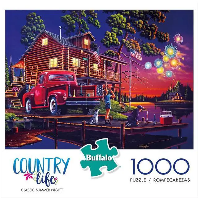 Alt view image 2 of 6 - Geno Peoples - Classic Summer Night - 1000 Piece Jigsaw Puzzle-Buffalo Games