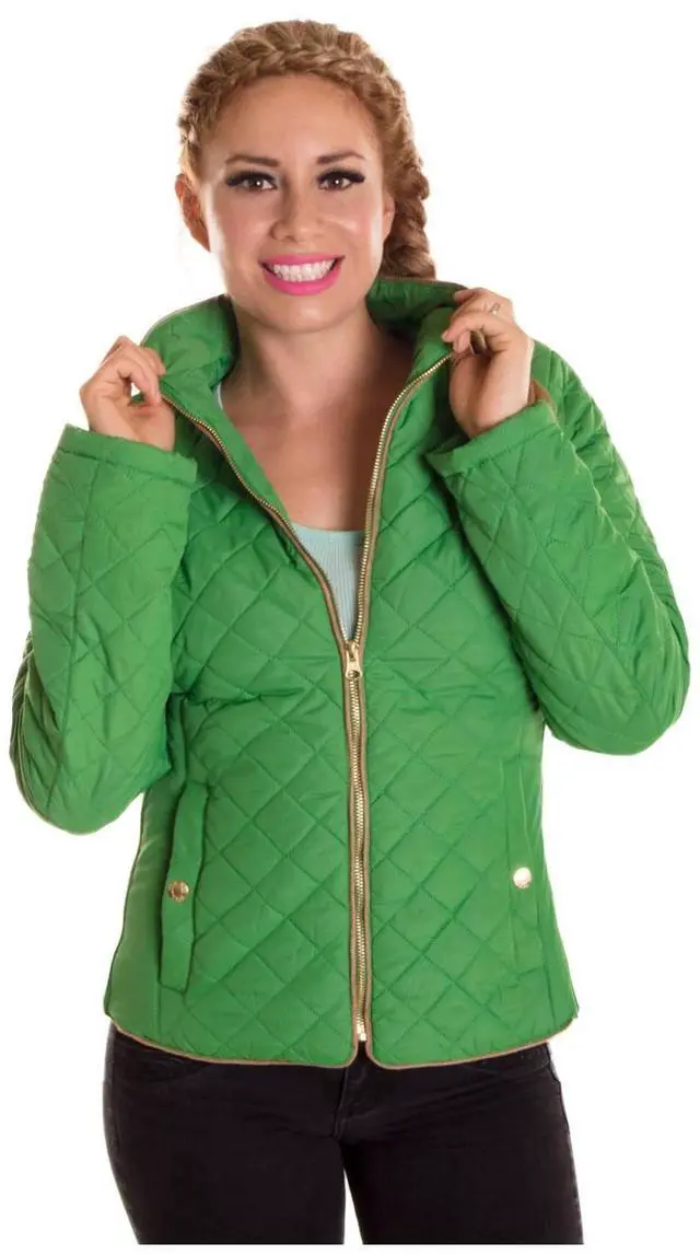 Alt view image 7 of 7 - Alta Designer Fashion Women's Outerwear Insulated Jacket - Green - Medium