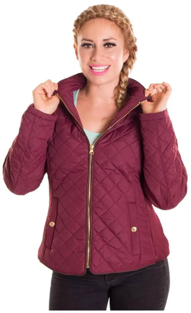 Alt view image 6 of 7 - Alta Designer Fashion Women's Outerwear Insulated Jacket - Red - Large