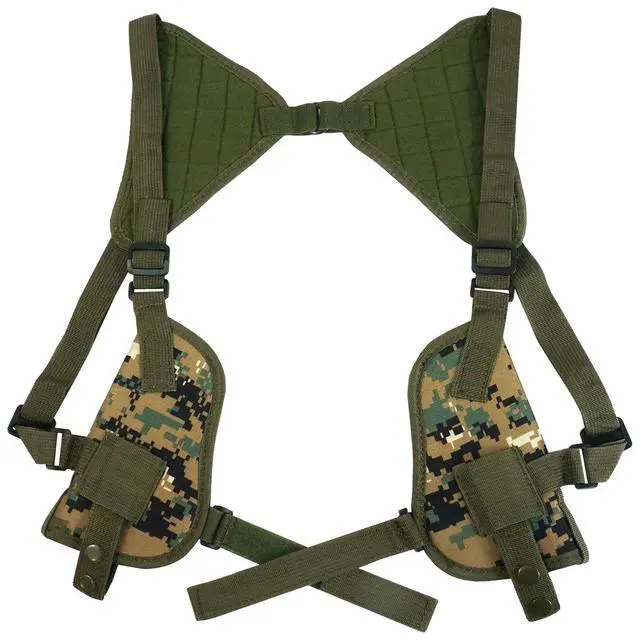 Alt view image 6 of 7 - Every Day Carry Tactical Under Arm Shoulder Double Pistol Holster - Digital Camo