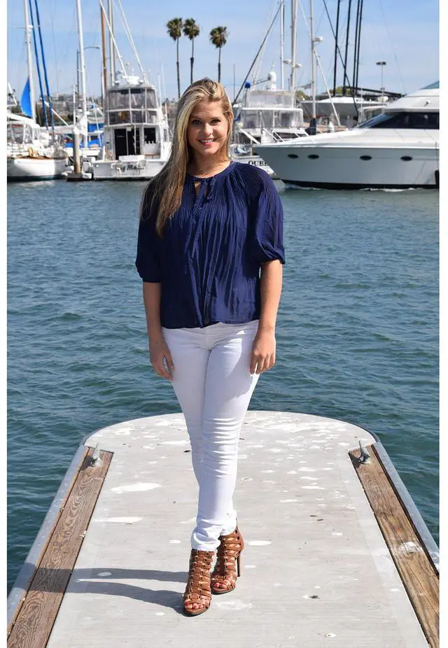Alt view image 3 of 7 - Chiffon Pleated Summer Time Womens Fashion Blouse 3/4 Sleeve Shirt Navy Small