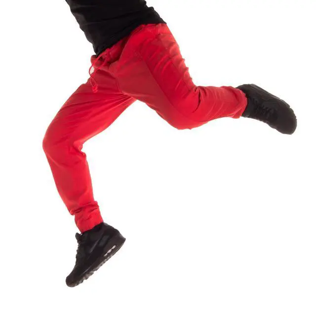 Alt view image 4 of 7 - Alta Fashion Men's Casual Jogger Pants with Expandable Waist - Red - Extra Large