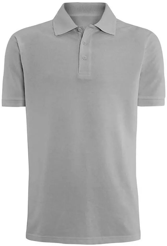 Alt view image 2 of 4 - Alta Fashion Designer Mens Classic Fit Polo Short Sleeve Shirt, Grey, L