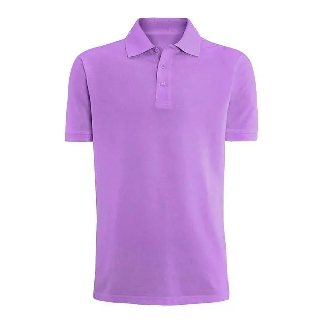 Alt view image 4 of 4 - Alta Fashion Designer Mens Classic Fit Polo Short Sleeve Shirt, Purple, S