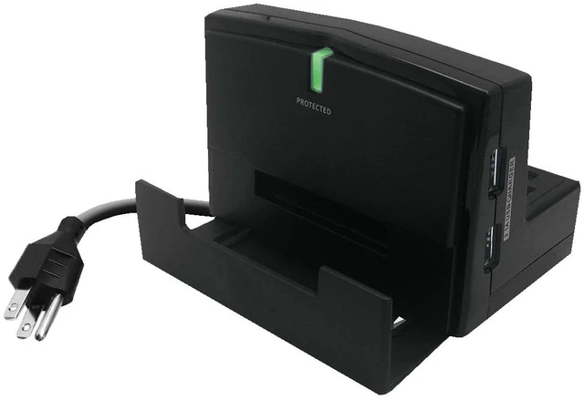 Alt view image 6 of 7 - MOBILE/ TABLET STAND POWER STATION WITH 2 USB PORTS