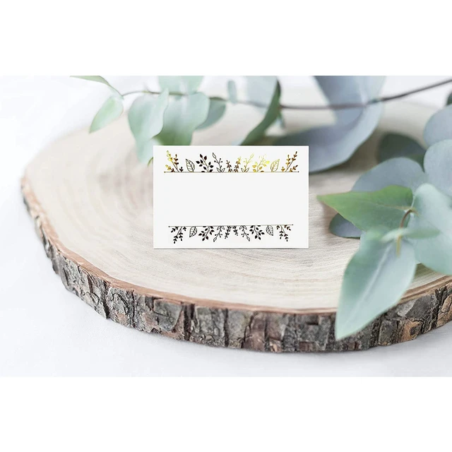Alt view image 4 of 6 - 100 Table Place Setting Name Tent Cards for Wedding, Banquets, Events 2.5"x3.75"
