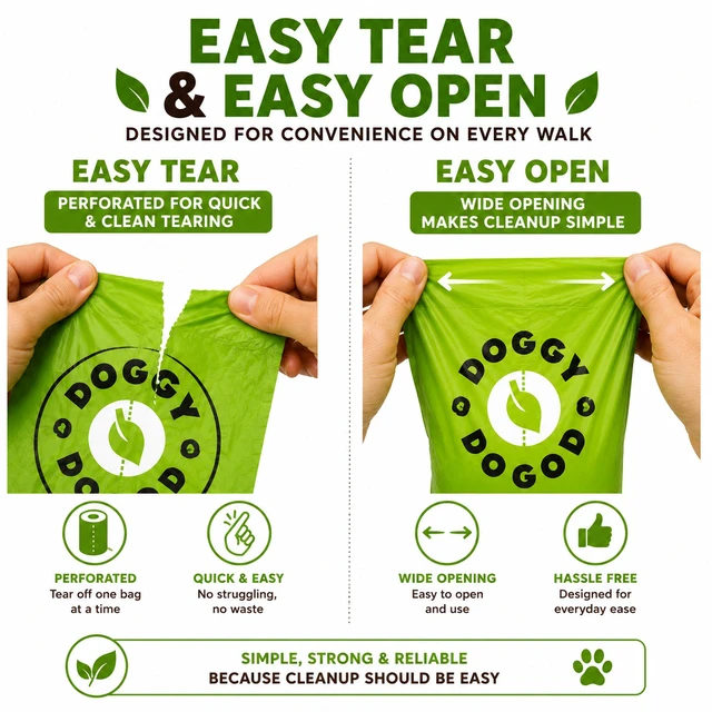 Alt view image 7 of 7 - Altatac Dog Poop Bags 60 Count Compostable Leak Proof Unscented Rolls for Pet Waste Cleanup, Eco-Friendly, Single Pack