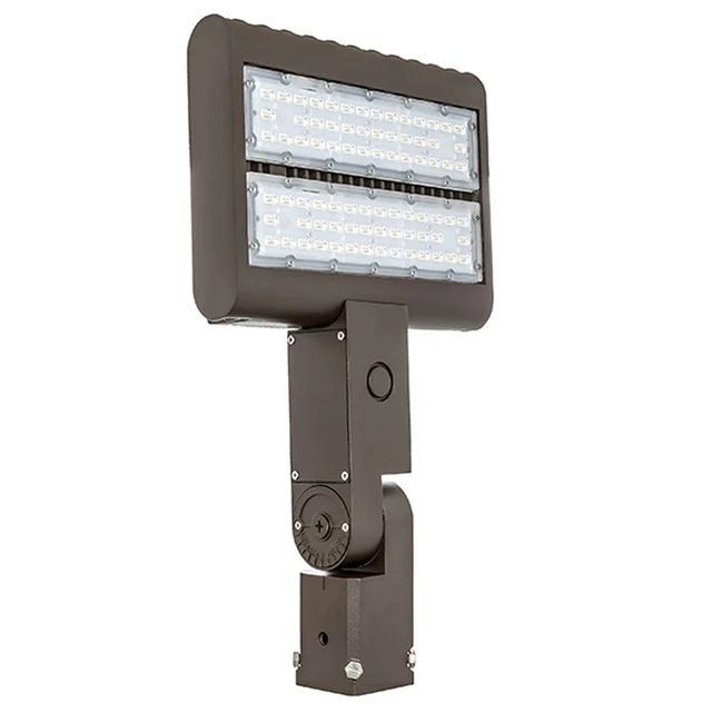 Alt view image 4 of 7 - Adjustable Heavy-Duty Aluminum Slip Fitter Mounting Bracket for LED Flood Lights