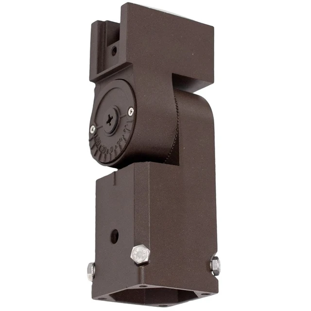 Alt view image 6 of 7 - Adjustable Heavy-Duty Aluminum Slip Fitter Mounting Bracket for LED Flood Lights