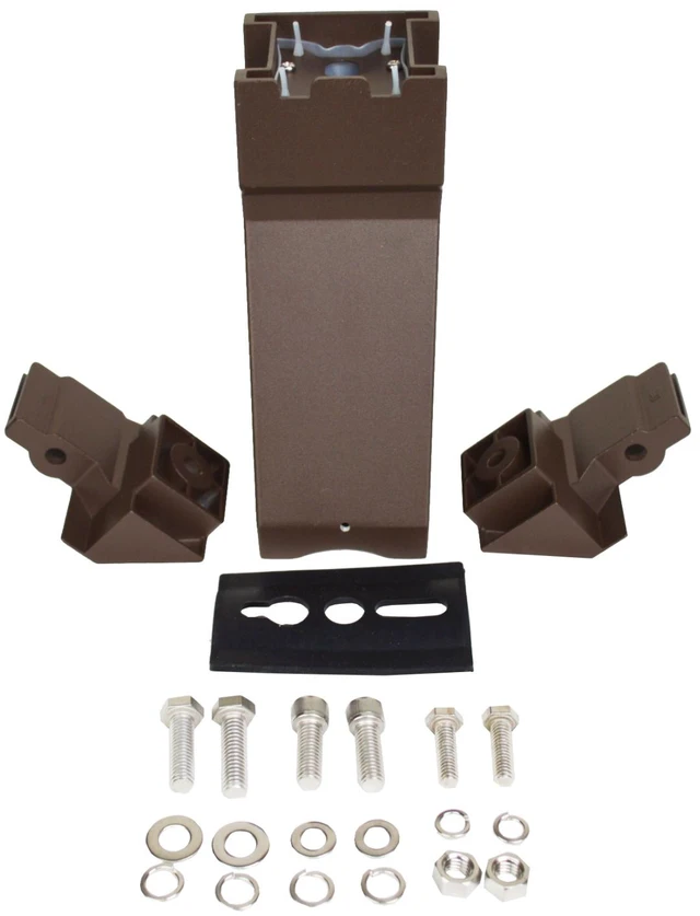 Main image of Mounting Arm For Round or Square Poles Bronze LED Area Light Fixtures PLT-11102
