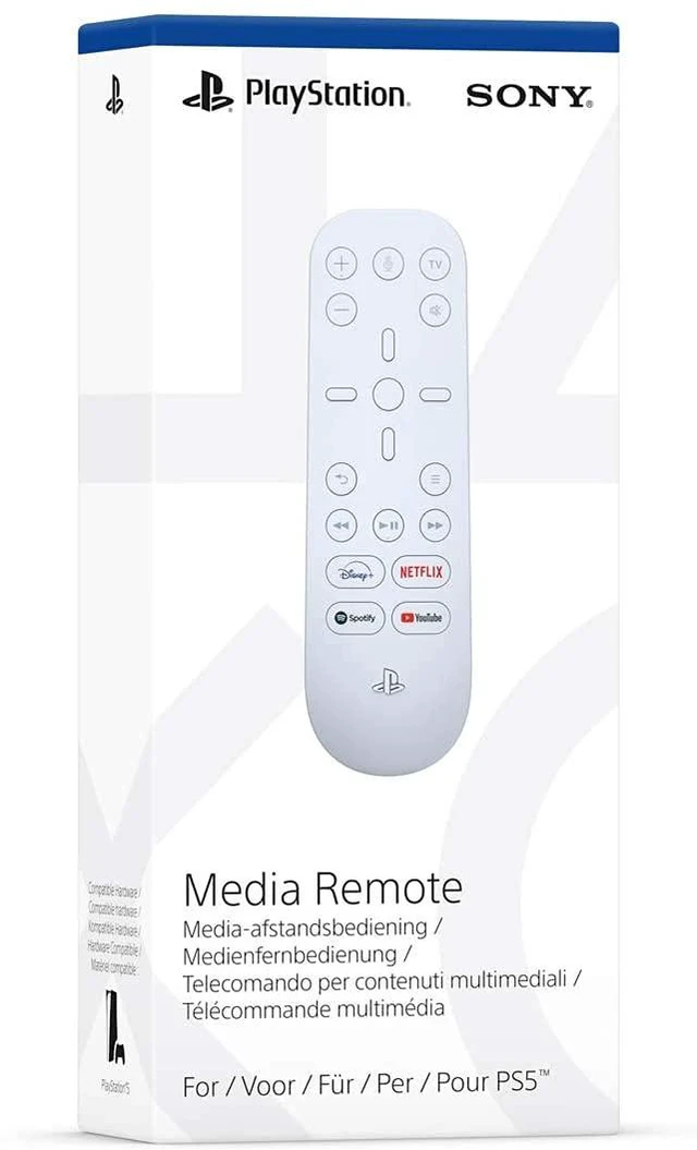 Alt view image 5 of 5 - Sony Media Remote for PS5 - White
