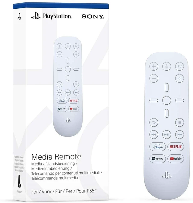 Alt view image 4 of 5 - Sony Media Remote for PS5 - White
