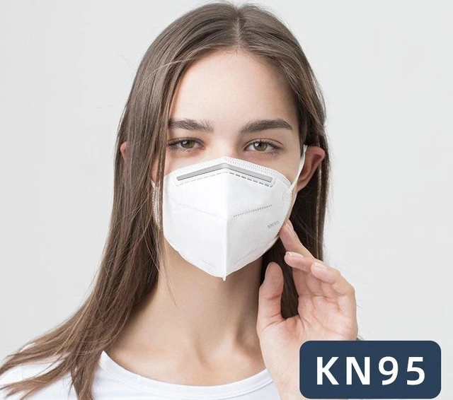 Alt view image 4 of 5 - KN95 Disposable Mask Protective Nose and Mouth Covering