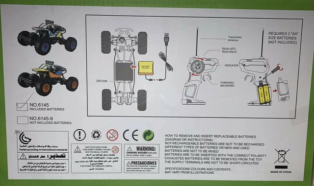 Alt view image 3 of 4 - Rock Crawler Monster Car 4W 1:16/40MHz with Rechargeable Battery Full Function