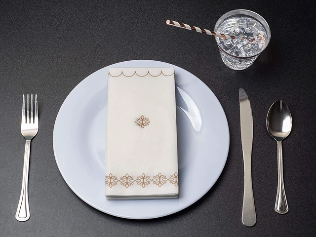 Alt view image 4 of 6 - 100 Pcs Rose Gold Disposable Plastic Cups Napkins Straws Party Dinnerware Set