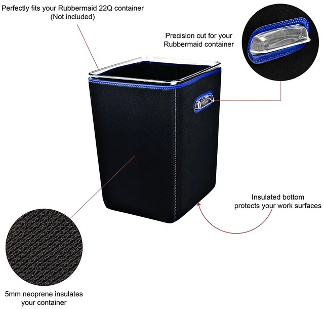 Alt view image 7 of 7 - Sous Vide Container Sleeve Compatible For The Rubbermaid 22 Quart Container