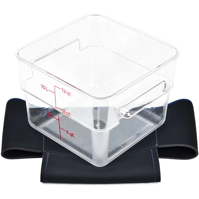 Alt view image 2 of 7 - SO-VIDA Sous Vide Container Sleeve For Cambro Food Storage,12 Quart