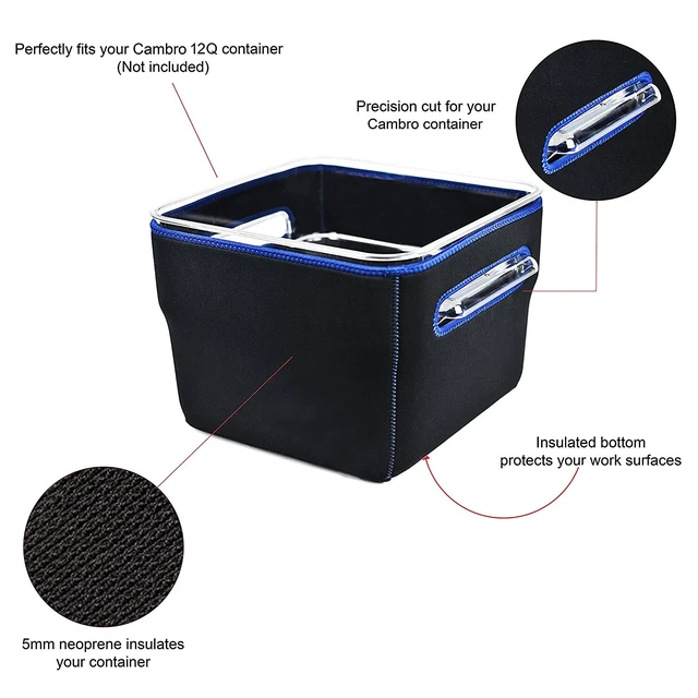 Alt view image 7 of 7 - SO-VIDA Sous Vide Container Sleeve For Cambro Food Storage,12 Quart