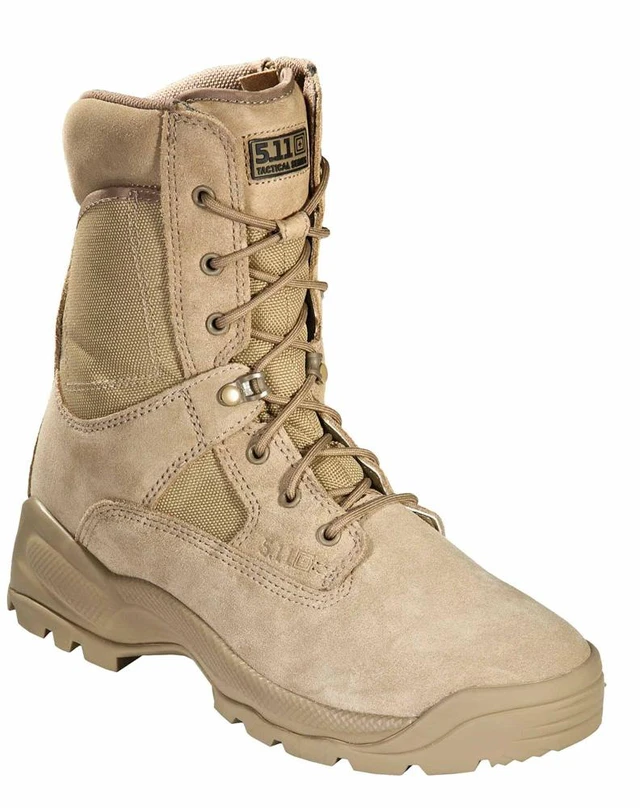Main image of 5.11 Men's 8" A.T.A.C Side Zipper Tactical Suede Boots 12110 Coyote 11.5