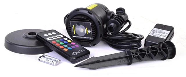 Alt view image 5 of 5 - BlissLights Firefly Outdoor/Indoor Laser Projector 16-Color LED Light - Green