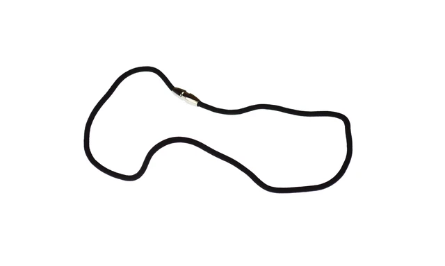 Alt view image 2 of 6 - Magnetic Breakaway Lanyard 32" Solid Black 2 mm Thick Multiple Purpose Lanyard